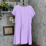 24seven Comfort Apparel Plus Size Scoop Neck Knee Length Pocket Dress P0206294