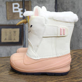 Cat & Jack Toddler Girls Frankie Winter Boots AEX56 Pink Unicorn 12T