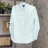 Lands' End Womens Long Sleeve Oxford Boyfriend Button Up Shirt 509165-Sample