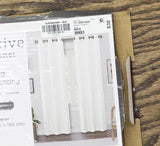 Regal Home Solid Grommet Top Light-Filtering Single Curtain Panel White 38x63