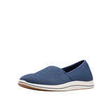 Clarks Breeze Stretch Cloudsteppers Slip-On Loafer 26182066 Navy Blue 6W
