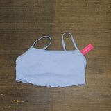 Xhilaration Juniors Textured Cami Tank Bikini Top 76566153 Blue XL