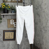 Tommy Hilfiger Sport Side-Stripe Ribbed-Cuff Sweatpants TP97009P White / Red L