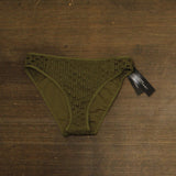 Carmen Marc Valvo Womens Crochet Swim Bottom C21967 Green S