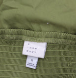 A New Day Halter Midi Dress with Smocked Back 94439758 Olive Green M
