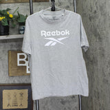 Reebok Womens Graphic Identity T-Shirt Tee II7743 Medium Heather Gray XL