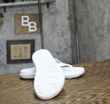 Totes Womens Everywear Solbounce Flip-Flops White 6M