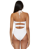 Soluna Womens Buckle-up Convertible One-Piece Swimsuit 2681352 White XL