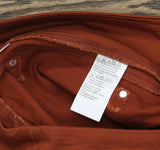 Belle By Kim Gravel Twill Baby Bootcut Jeans Burnt Henna Orange Brown 12P
