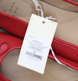 A New Day Womens Faux Patent Leather Matilda Flats Bow 95057383 Red 8M