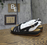 Easy Street Womens Kehlani Wedge Sandal KEHLN Black 9M