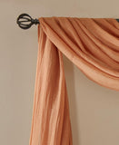 Madison Park Harper Sheer Curtain For Living Room Harper Orange 144" x 42"
