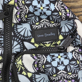 Vera Bradley Womens Sling Backpack with Zip Closure Blue Floral One Size