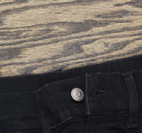 Denim & Co. Cozy Touch Relaxed Straight Jeans A671600 Black 6 Tall