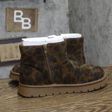 Universal Thread Womens May Faux Microsuede Boots 94642660 Leopard Brown 7M