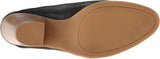 Nine West Women's Block Heel Hannah Leather Mule 25001062-169 Black Leather 6.5M