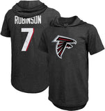 Majestic Threads Men's Bijan Robinson Atlanta Falcons Slim Fit Hoodie Black 2XL