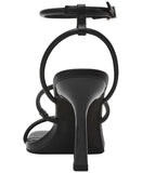 Wild Pair Womens Louudd Sandals Heels 10020354700 Black Smooth 10M
