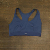Gap Womens Ribbed Unlined Bralette Blue M