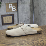 Goodfellow & Co Oswald Suede Clogs with Buckle 94504662 Taupe Brown 9