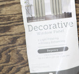 Regal Home Rod Pocket Light-Filtering Single Curtain Panel Gold Yellow 50x95