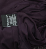 R & M Richards Embellished Pleated Caplet Overlay Maxi Dress Purple Wine 6