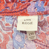 Knox Rose Womens A-Line Woven Unlined Dress 166816d2d6804d Red Multi 2XL