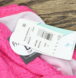 Swim Solutions Paisley-Print Tunnel Tankini Swim Top Paisley Jacquard Pink 18