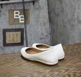 Sun + Stone Womens Slip On Eliana Flats 10008608700 White 6.5M