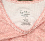 Roudelain Womens Double Sleeve Pajama Shirt Top EJJE340M Bridal Rose Pink M