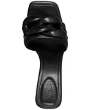 Inc International Concepts Womens Jemya Mid-Heel Slide Sandals Black 7.5M