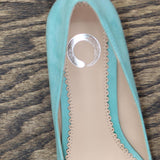 Journee Collection Women's Orana Bow Heels Shoes ORANA-PUMP Mint Blue Green 5.5M