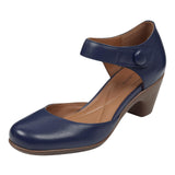 Easy Spirit Block Heel Clarice Wedge Heels SECLARICE Dark Blue 5.5M