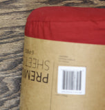 Home Collection 6-Piece Bed Sheet Microfiber Solid Set Burgundy Red King