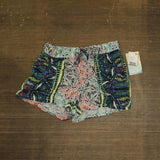 Be Bop Juniors Printed Smocked-Waist Soft Shorts JGCQ006630 Blue Multi XS