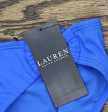Lauren Ralph Lauren Beach Club Solid Macrame Ring Bottom Bikini Electric Blue 8