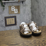 Clarks Merliah Karli Wedge Sandal 26158230 Metallic Brown Black 5.5M