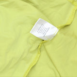 Nina Leonard Sleeveless Mixed Media Tiered Tank Top Chartreuse Yellow Green L