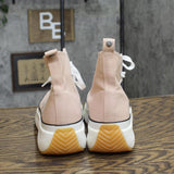 Madden Girl Womens Winnona Flatform High-Top Sneakers Snea Nude Brown Pink 9.5M