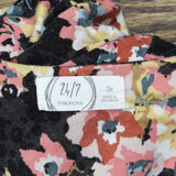 Maurices Womens Knit Flowy Plus Size 24/7 Dress 167059a5c18081 Black Multi 3X