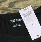 Wild Fable Womens Short Sleeve Crewneck Slim Fit T-Shirt Top 90069912 Black S