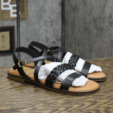 Bella Vita Made in Italy Women's Ala-Italy Flat Sandal ALAIT Black Leather 8.5M