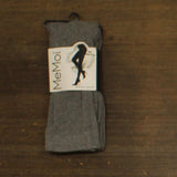 MeMoi Women's Flat Knit Cotton Blend Sweater Tights 92514073 Medium Gray M / L