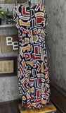 Karl Lagerfeld Womens Printed High-Low Flutter-Sleeve Dress Black Multi 2