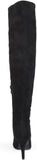 Journee Collection Womens Vintage Almond Toe Over-the-knee Boots Black 7M-WC