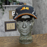 HDS Mens Chain Embroidered Strap Baseball Hat Cap Black / Orange OS