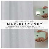 Elrene Solace Blackout Window Curtain Panel with Rod Pocket White 52x95