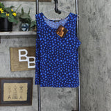 Global Chic By Iman Womens Stretch Tank Top 685968 Navy Blue XL