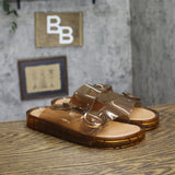 Shade & Shore Womens Gemma Jelly Sandals 94748344 Tan Brown 9M
