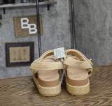 A New Day Womens Tanner Platform Double Band Sandals 91637764 Tan Brown 10M